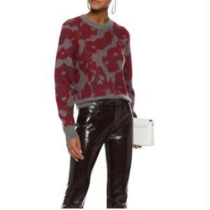Rag & Bone Leopard Print Mohair Blend Sweater Size M